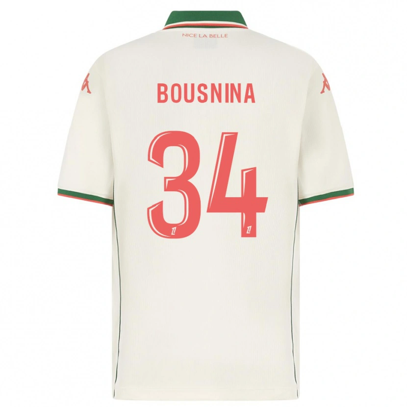 DanxenメンズFarès Bousnina#34白緑アウェイシャツ2025/26ジャージーユニフォーム