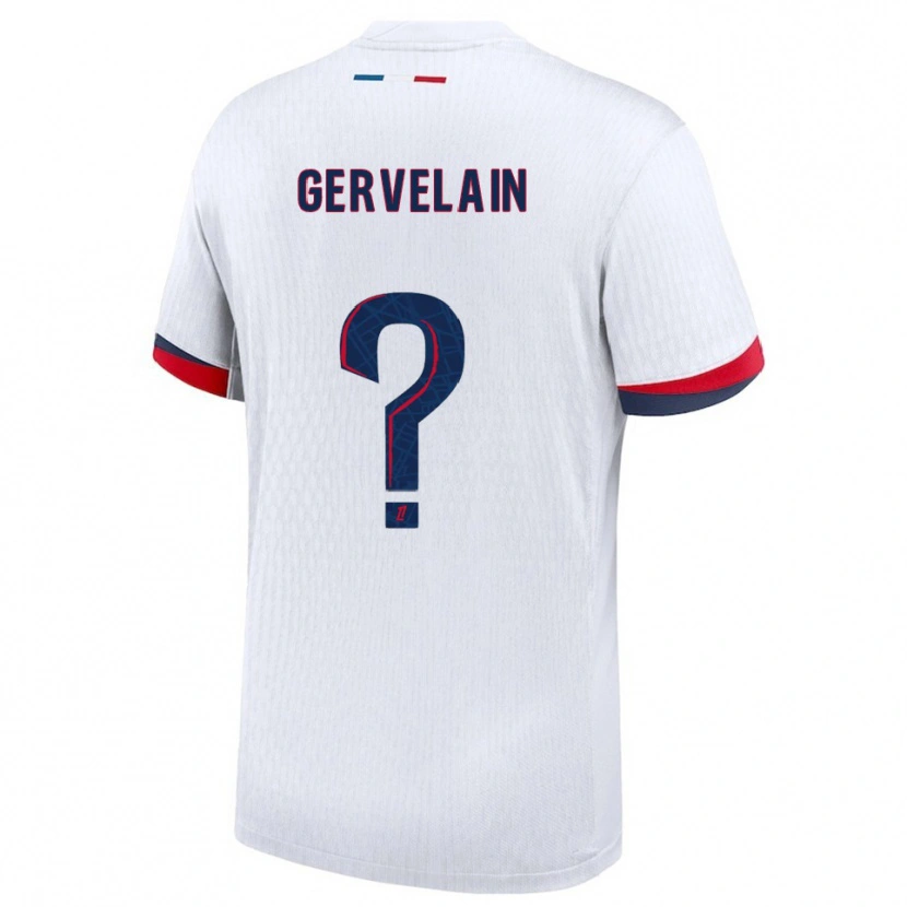 DanxenメンズJordan Gervelain#0白赤アウェイシャツ2025/26ジャージーユニフォーム
