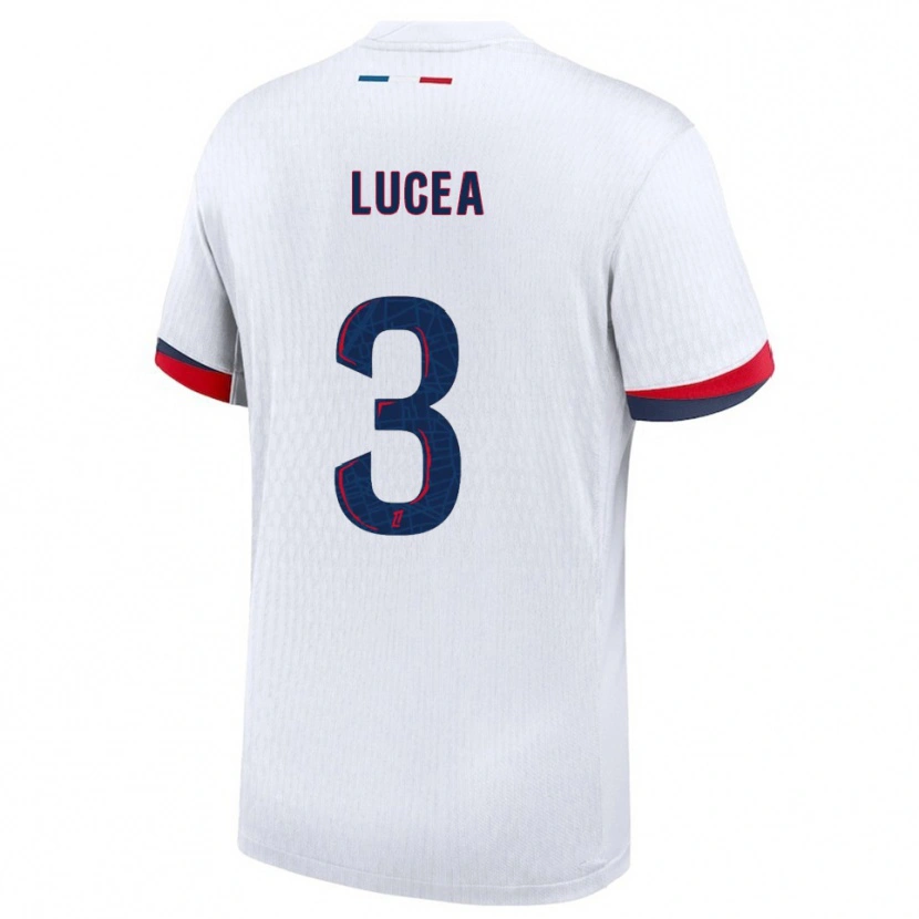 DanxenメンズDimitri Lucea#3白赤アウェイシャツ2025/26ジャージーユニフォーム