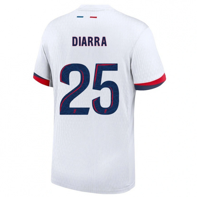 DanxenメンズAgueissa Diarra#25白赤アウェイシャツ2025/26ジャージーユニフォーム