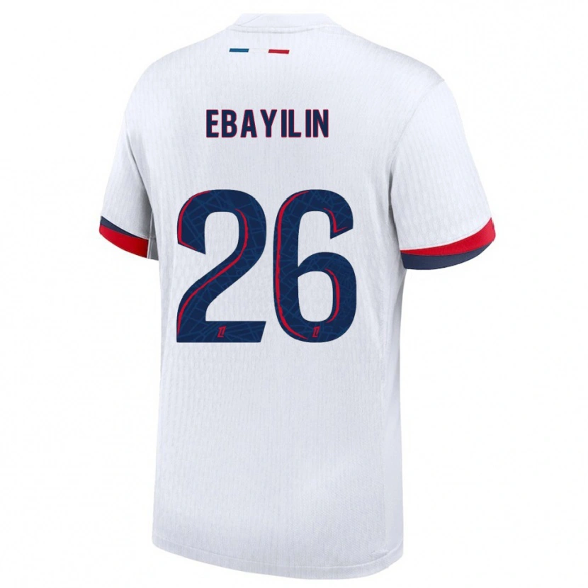 DanxenメンズAnaïs Ebayilin#26白赤アウェイシャツ2025/26ジャージーユニフォーム