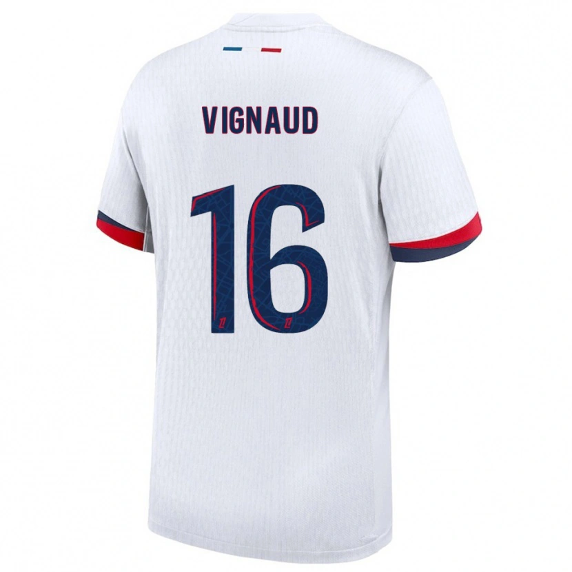 DanxenメンズArthur Vignaud#16白赤アウェイシャツ2025/26ジャージーユニフォーム