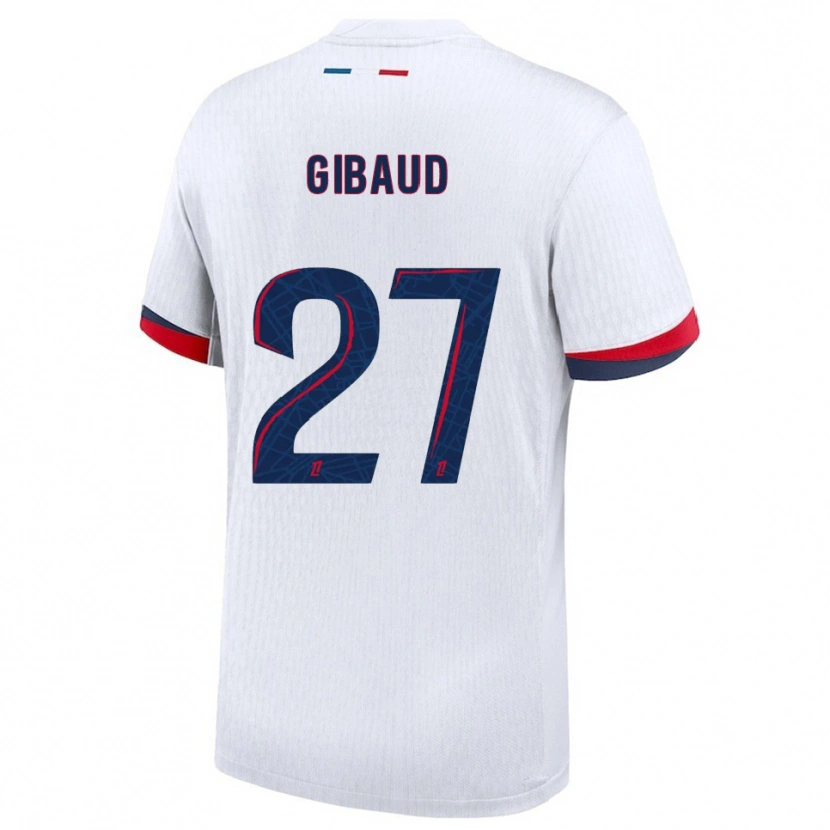 DanxenメンズPierre Gibaud#27白赤アウェイシャツ2025/26ジャージーユニフォーム