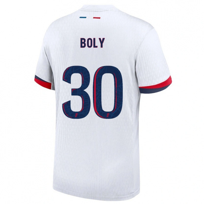 DanxenメンズDavid Boly#30白赤アウェイシャツ2025/26ジャージーユニフォーム