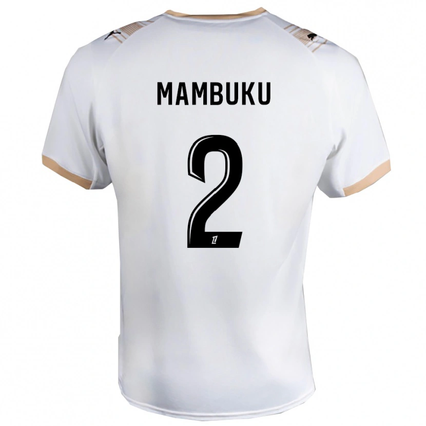 DanxenメンズJean Mambuku#2白黒アウェイシャツ2025/26ジャージーユニフォーム