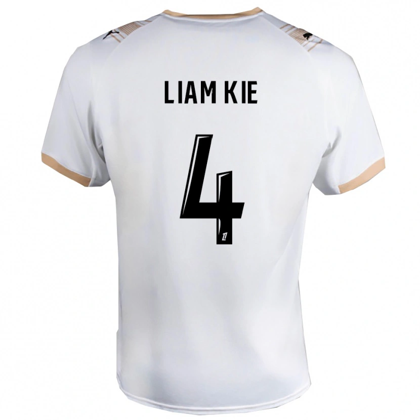 DanxenメンズKhalil-Liam Kie#4白黒アウェイシャツ2025/26ジャージーユニフォーム