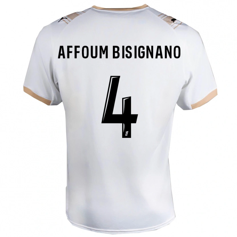 DanxenメンズLayan Affoum Bisignano#4白黒アウェイシャツ2025/26ジャージーユニフォーム