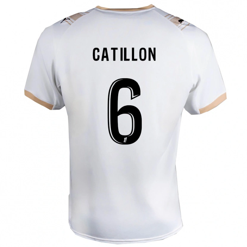 DanxenメンズEithan Catillon#6白黒アウェイシャツ2025/26ジャージーユニフォーム