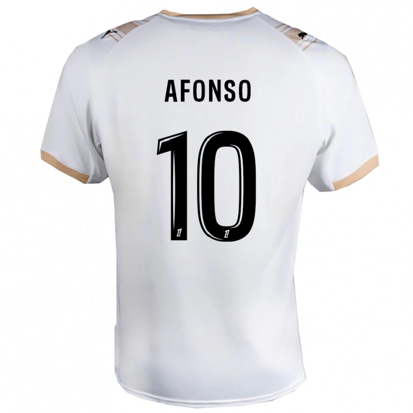 DanxenメンズFlavio Afonso#10白黒アウェイシャツ2025/26ジャージーユニフォーム