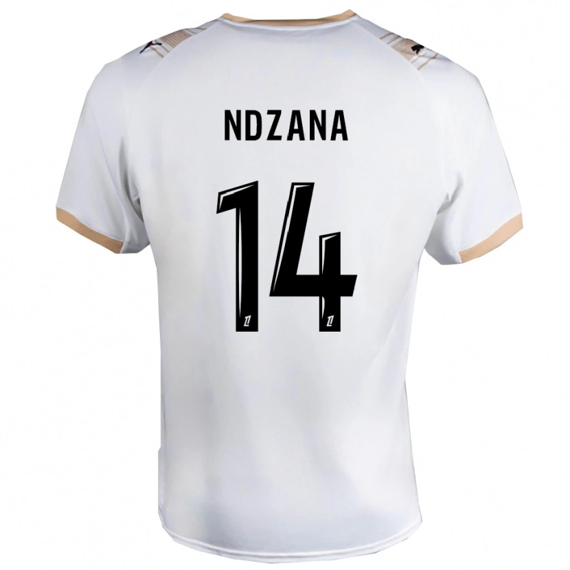 DanxenメンズParfait-Anthony Ndzana#14白黒アウェイシャツ2025/26ジャージーユニフォーム