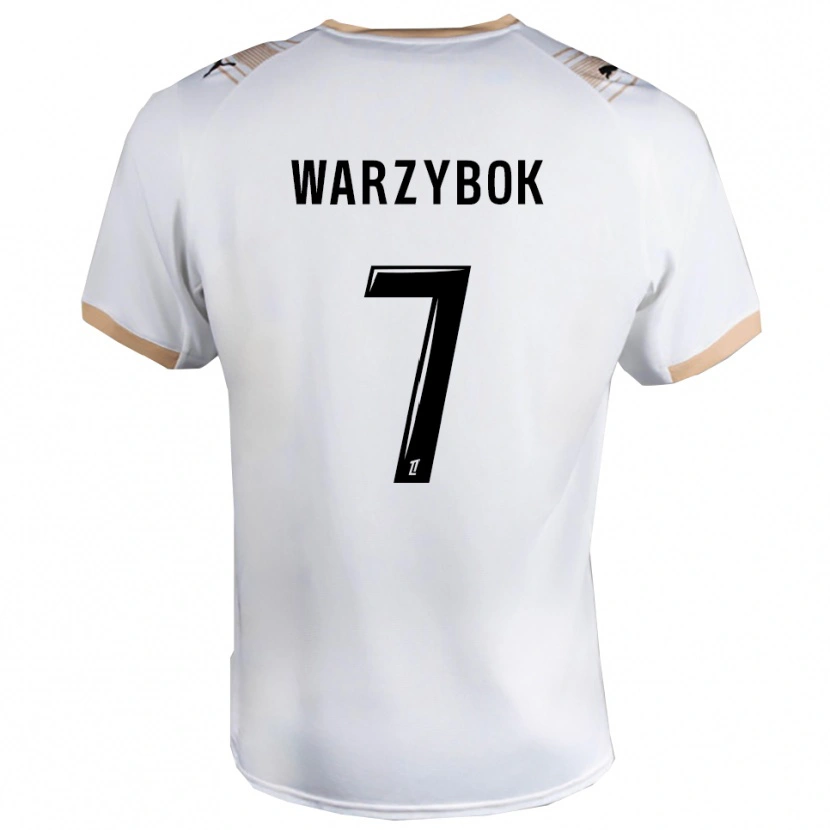 DanxenメンズOlivier Warzybok#7白黒アウェイシャツ2025/26ジャージーユニフォーム