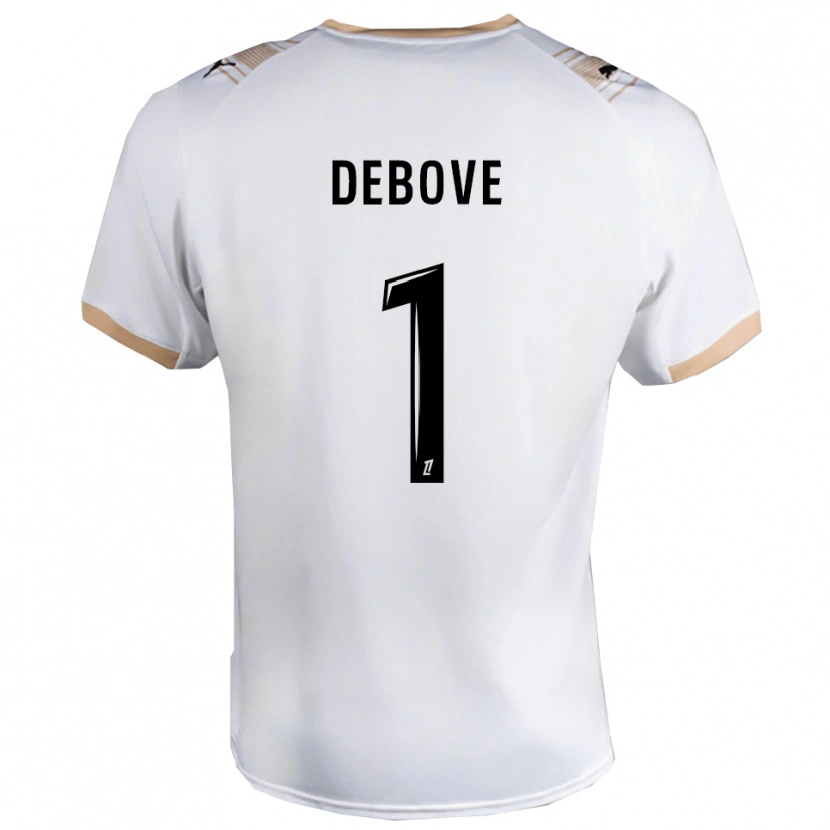 DanxenメンズMaxime Debove#1白黒アウェイシャツ2025/26ジャージーユニフォーム