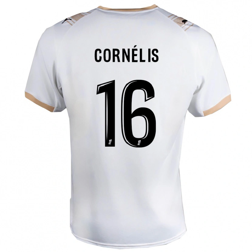 DanxenメンズAristide Cornélis#16白黒アウェイシャツ2025/26ジャージーユニフォーム