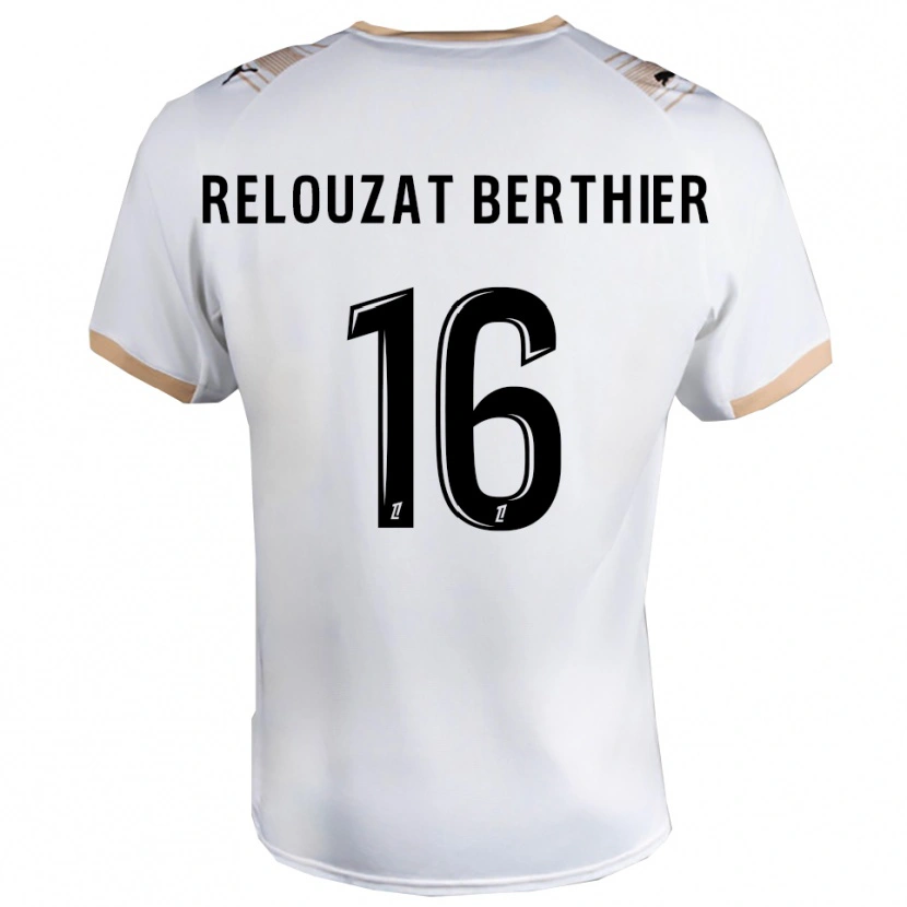 DanxenメンズMaxime Relouzat Berthier#16白黒アウェイシャツ2025/26ジャージーユニフォーム