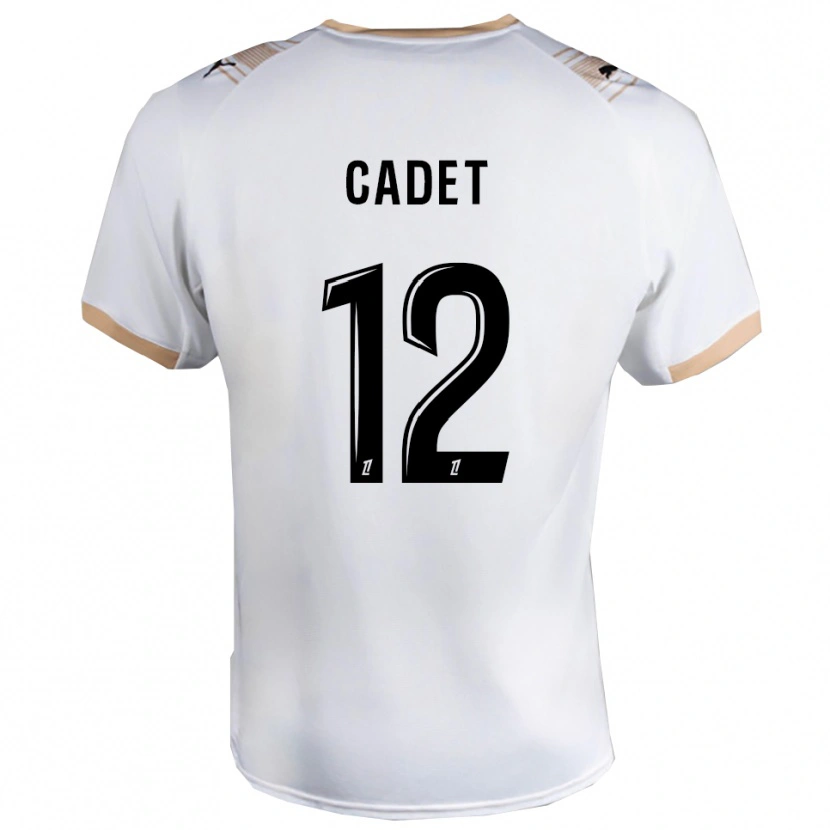 DanxenメンズCharlélie Cadet#12白黒アウェイシャツ2025/26ジャージーユニフォーム