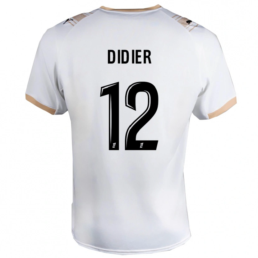 DanxenメンズHaïlé Didier#12白黒アウェイシャツ2025/26ジャージーユニフォーム