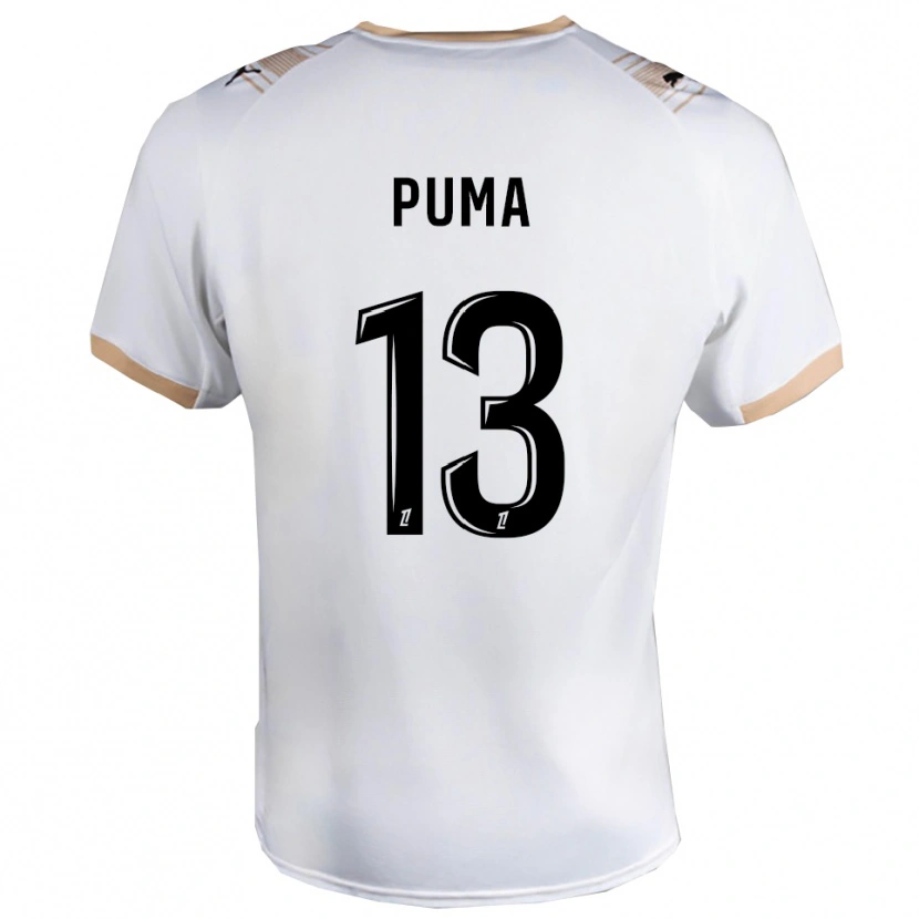 DanxenメンズIsaac Puma#13白黒アウェイシャツ2025/26ジャージーユニフォーム
