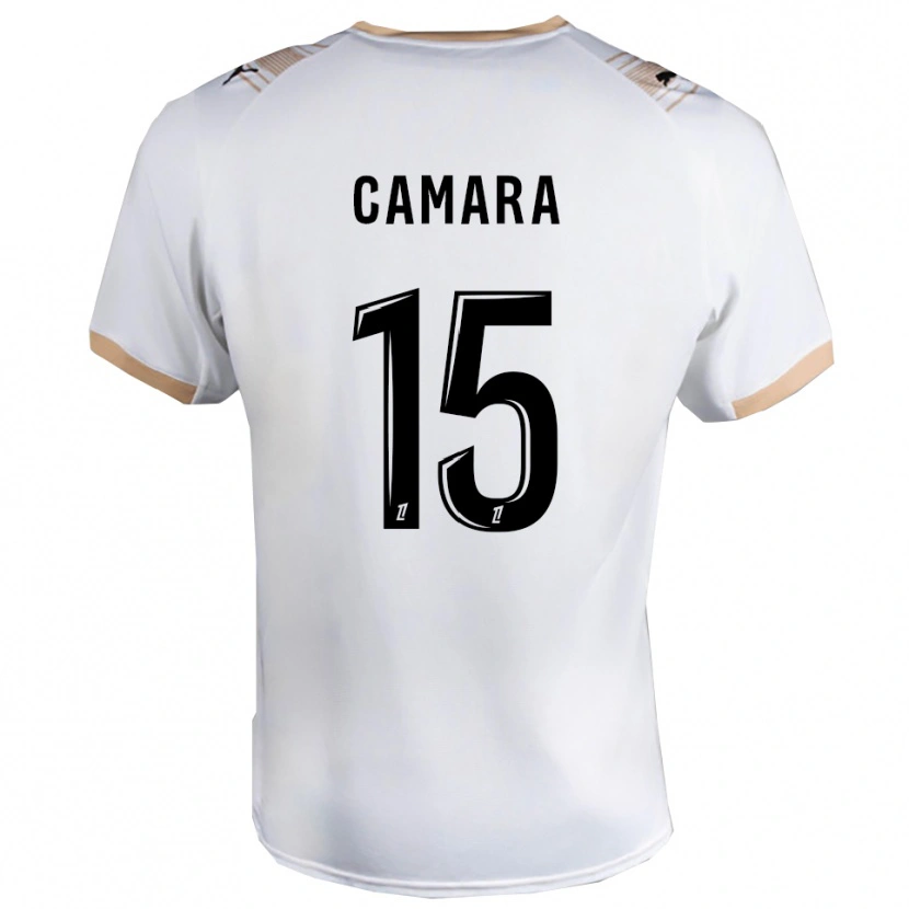 DanxenメンズCondé Camara#15白黒アウェイシャツ2025/26ジャージーユニフォーム