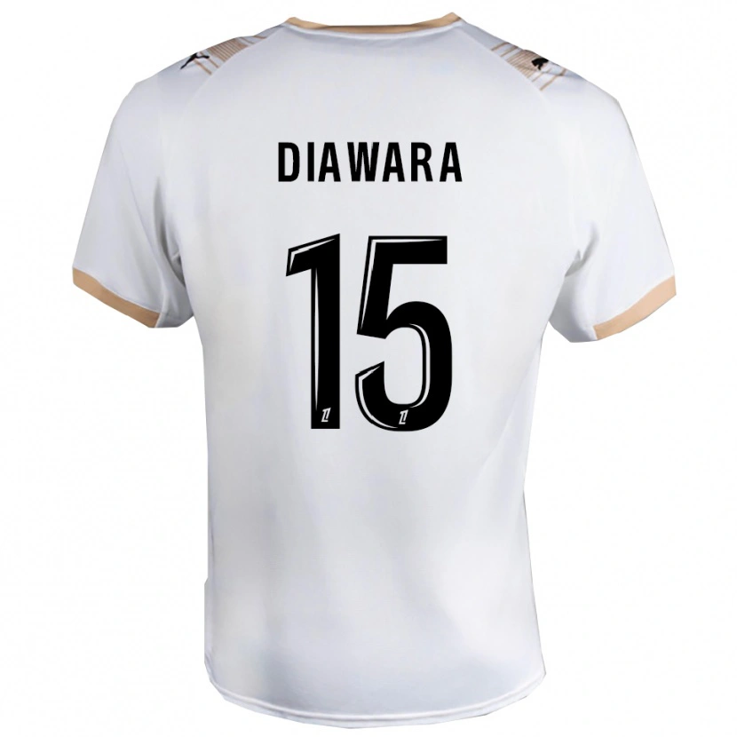 DanxenメンズLamine Diawara#15白黒アウェイシャツ2025/26ジャージーユニフォーム