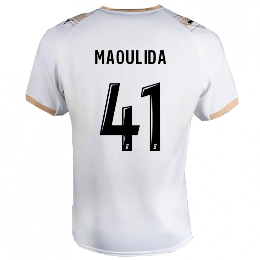 DanxenメンズAssimina Maoulida#41白黒アウェイシャツ2025/26ジャージーユニフォーム