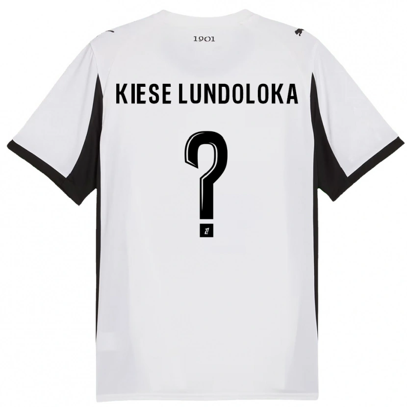 DanxenメンズJeanslor Kiese Lundoloka#0白黒アウェイシャツ2025/26ジャージーユニフォーム
