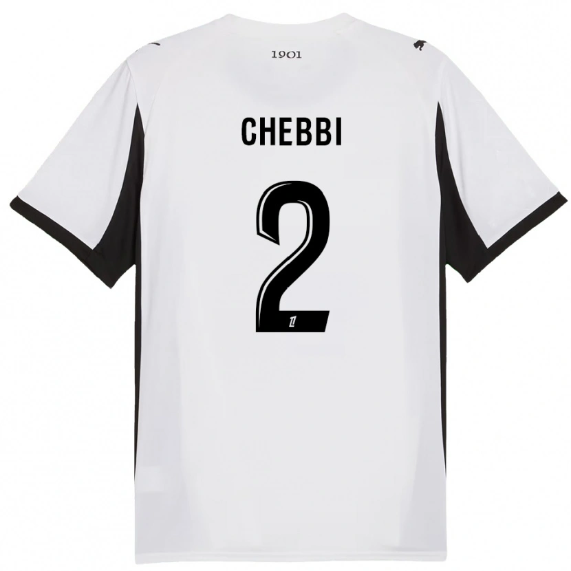 DanxenメンズMohamed Chebbi#2白黒アウェイシャツ2025/26ジャージーユニフォーム