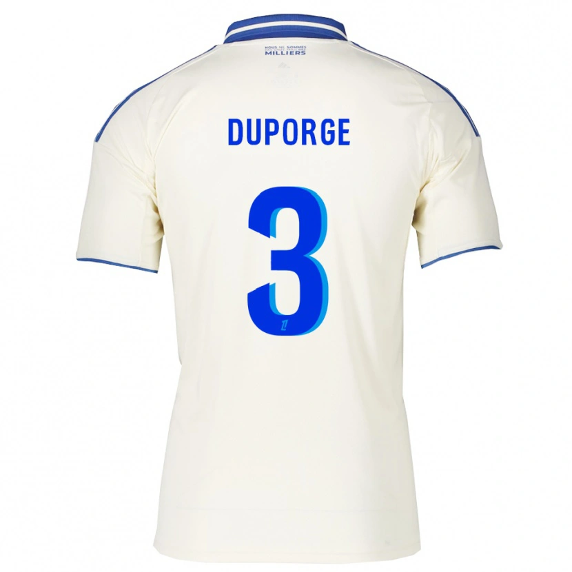 DanxenメンズMorgane Duporge#3シャンパン青アウェイシャツ2025/26ジャージーユニフォーム