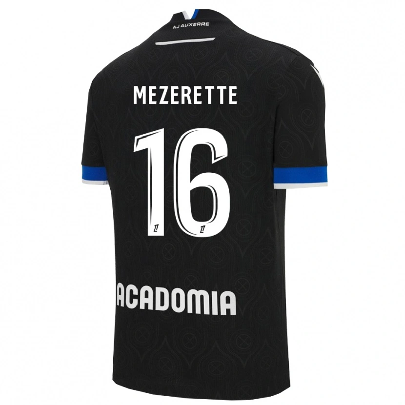 DanxenメンズLouis Mezerette#16黒白アウェイシャツ2025/26ジャージーユニフォーム