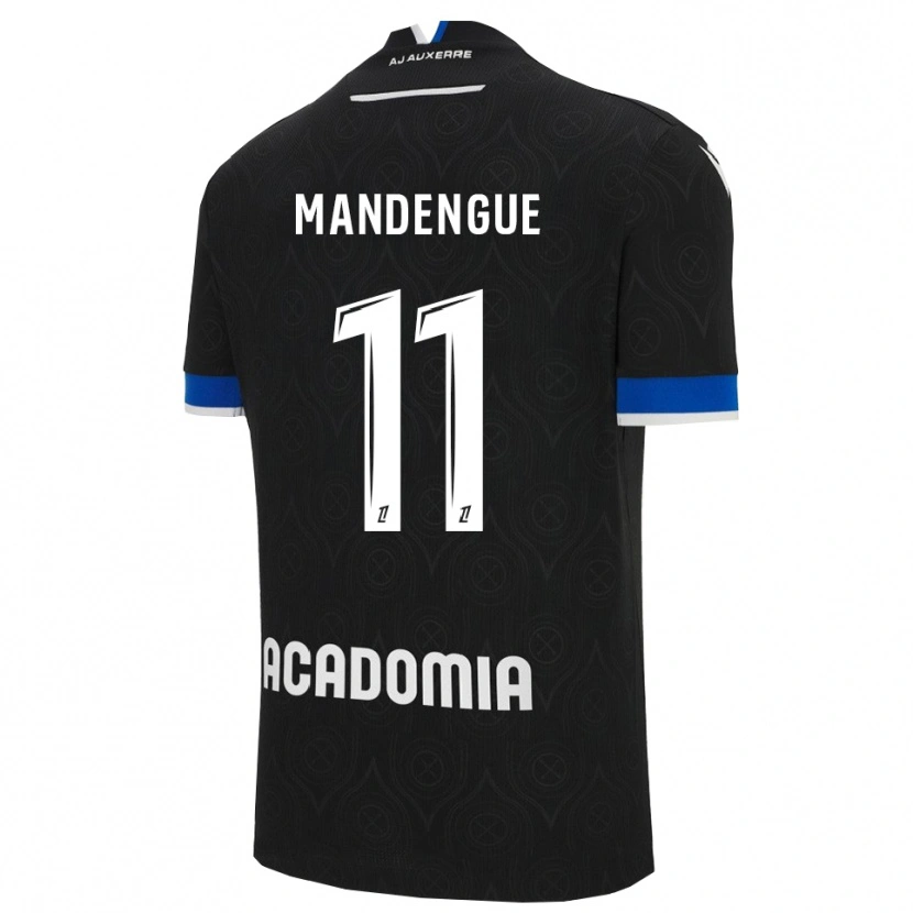 DanxenメンズRayan Mandengue#11黒白アウェイシャツ2025/26ジャージーユニフォーム