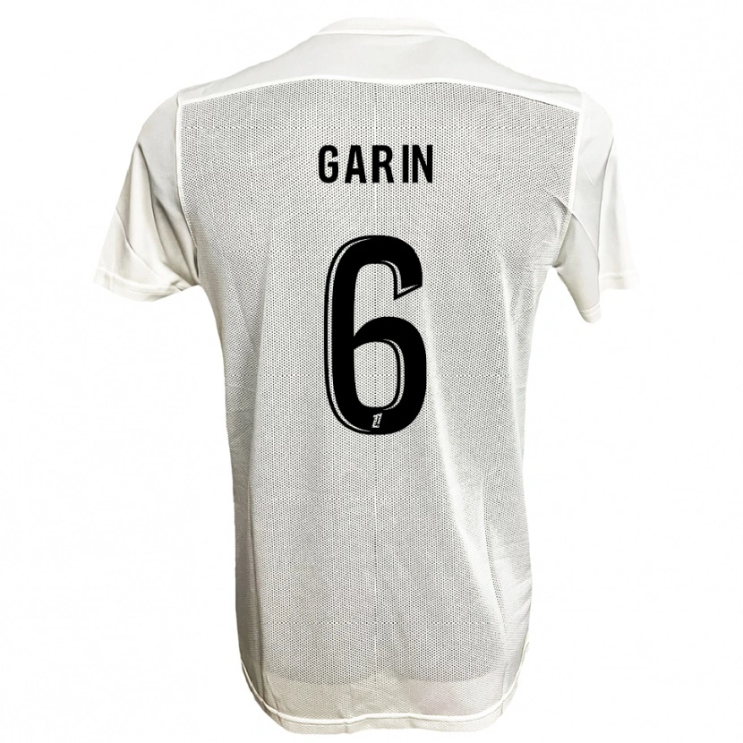 DanxenメンズIlann Garin#6黒白アウェイシャツ2025/26ジャージーユニフォーム