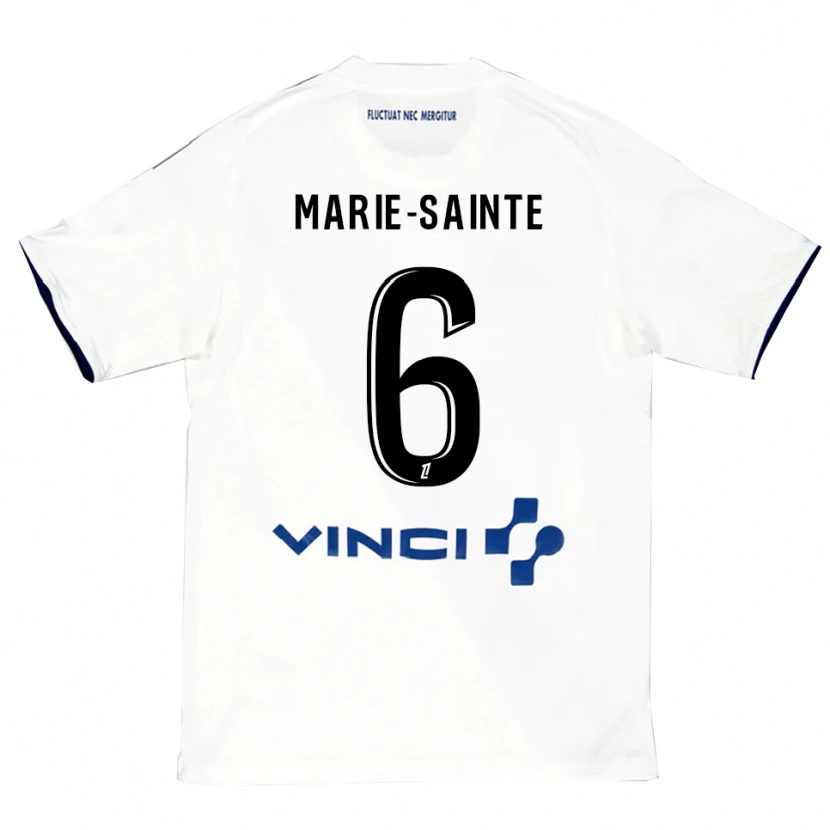 DanxenメンズAndrew Marie-Sainte#6白青アウェイシャツ2025/26ジャージーユニフォーム