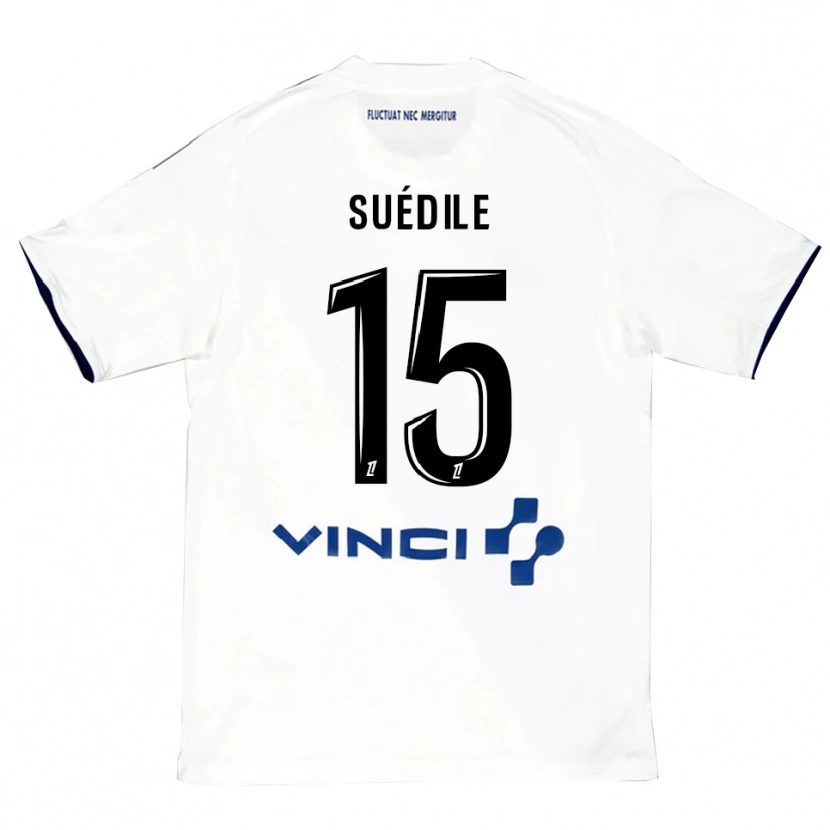DanxenメンズLayvin Suédile#15白青アウェイシャツ2025/26ジャージーユニフォーム