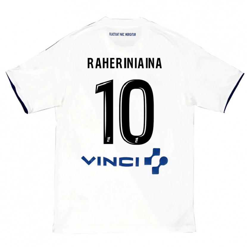 Danxenメンズエル・ハダリ・ラヘリニアイナ#10白青アウェイシャツ2025/26ジャージーユニフォーム