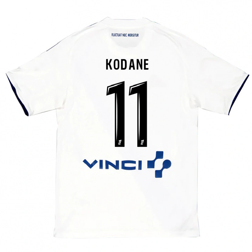 DanxenメンズLionel Kodane#11白青アウェイシャツ2025/26ジャージーユニフォーム
