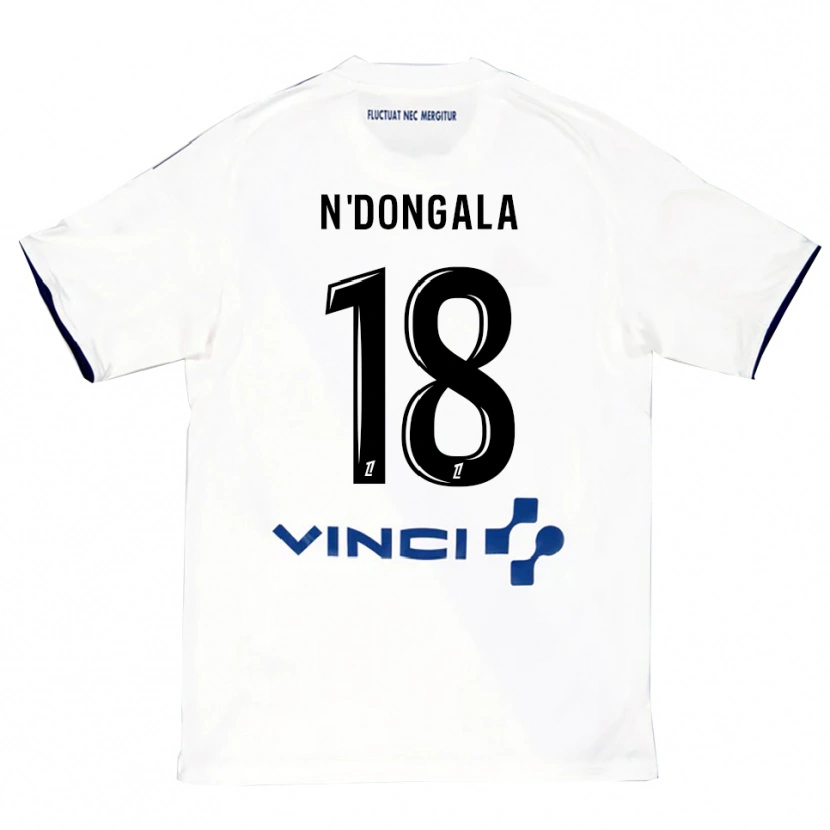 DanxenメンズMelween N'dongala#18白青アウェイシャツ2025/26ジャージーユニフォーム