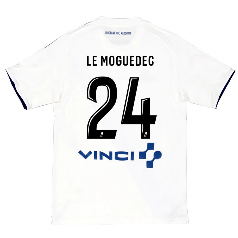 DanxenメンズAnaële Le Moguedec#24白青アウェイシャツ2025/26ジャージーユニフォーム