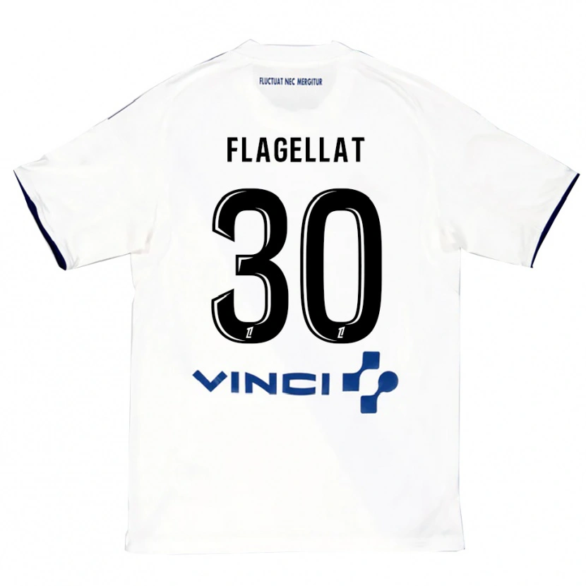 DanxenメンズAlizée Flagellat#30白青アウェイシャツ2025/26ジャージーユニフォーム
