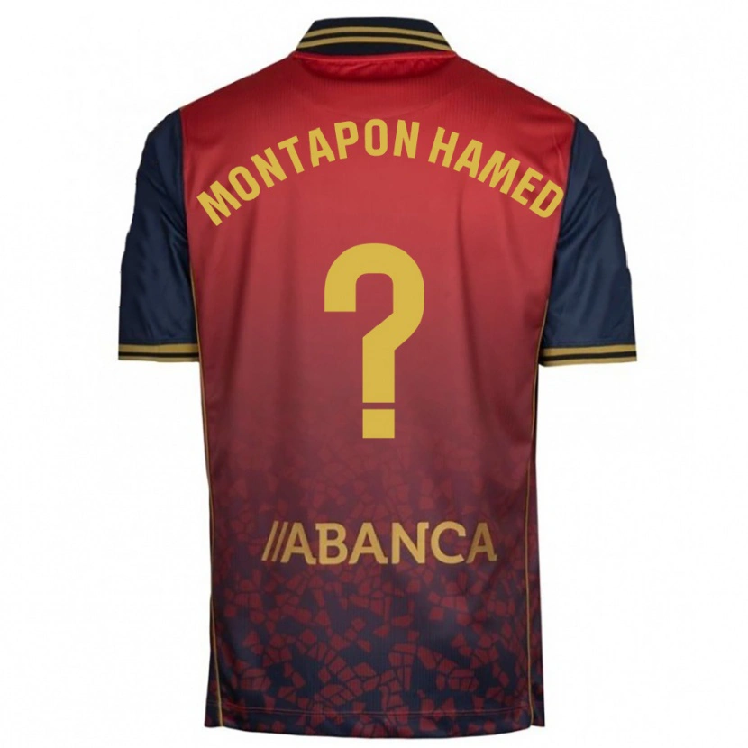 DanxenメンズFadil Montapon Hamed#0赤紺アウェイシャツ2025/26ジャージーユニフォーム