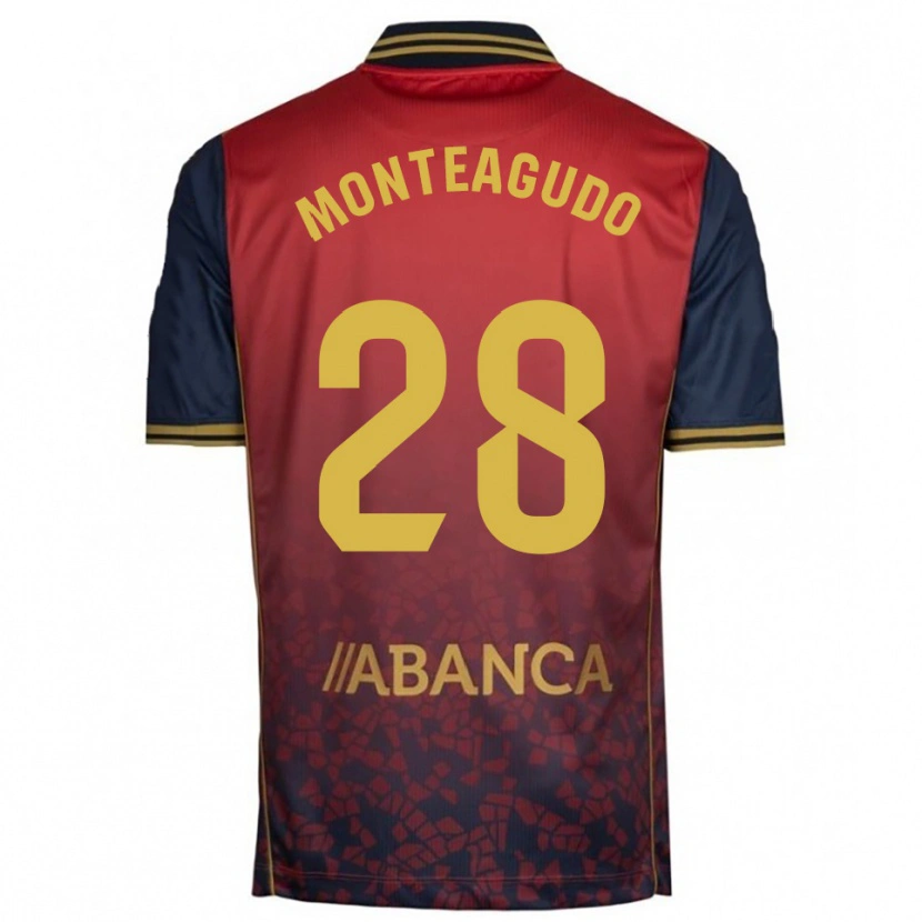 DanxenメンズPaula Monteagudo#28赤紺アウェイシャツ2025/26ジャージーユニフォーム