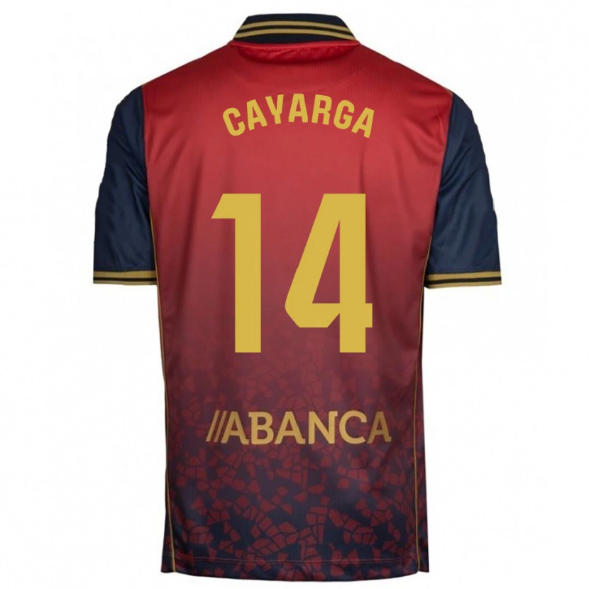 DanxenメンズBerto Cayarga#14赤紺アウェイシャツ2025/26ジャージーユニフォーム