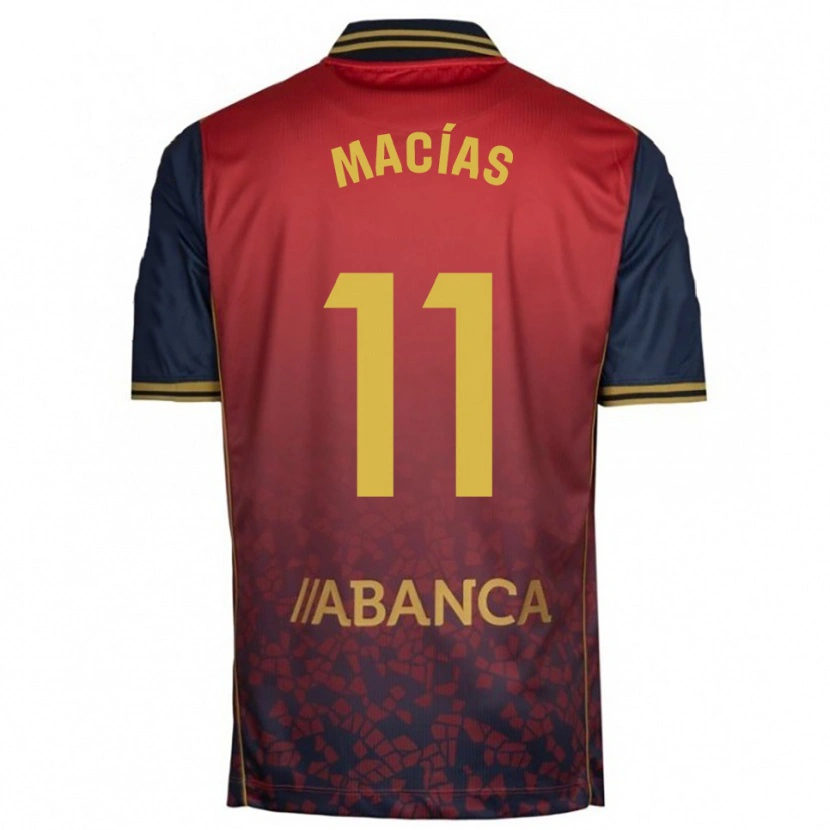 DanxenメンズLuisao Macías#11赤紺アウェイシャツ2025/26ジャージーユニフォーム