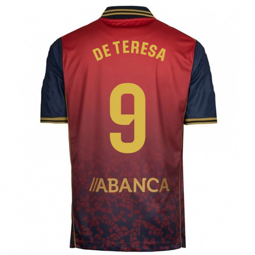 DanxenメンズAna Lucía De Teresa#9赤紺アウェイシャツ2025/26ジャージーユニフォーム