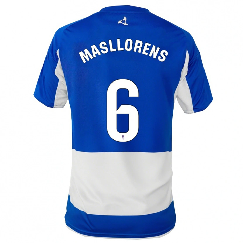 DanxenメンズJosé Masllorens#6青白アウェイシャツ2025/26ジャージーユニフォーム