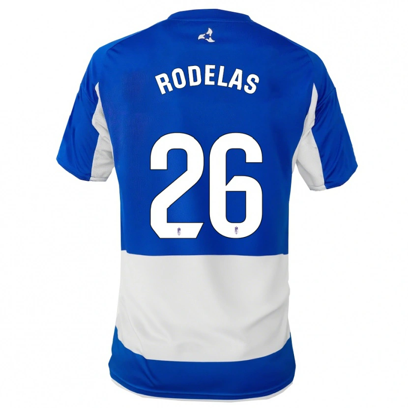 DanxenメンズSergio Rodelas#26青白アウェイシャツ2025/26ジャージーユニフォーム