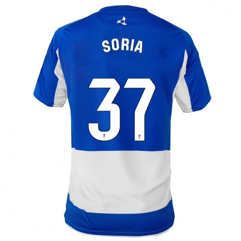 DanxenメンズCarlos Soria#37青白アウェイシャツ2025/26ジャージーユニフォーム