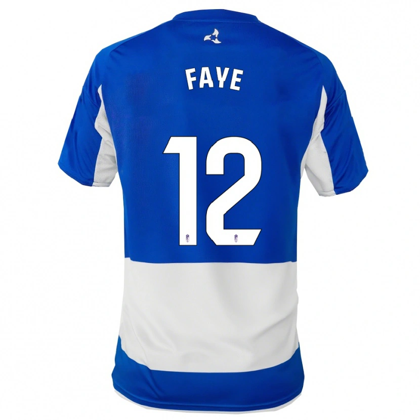DanxenメンズSerigne Faye#12青白アウェイシャツ2025/26ジャージーユニフォーム