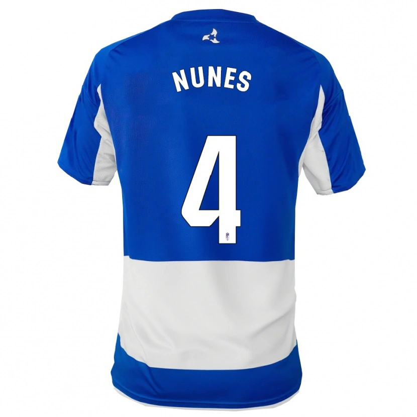 DanxenメンズDavid Nunes#4青白アウェイシャツ2025/26ジャージーユニフォーム