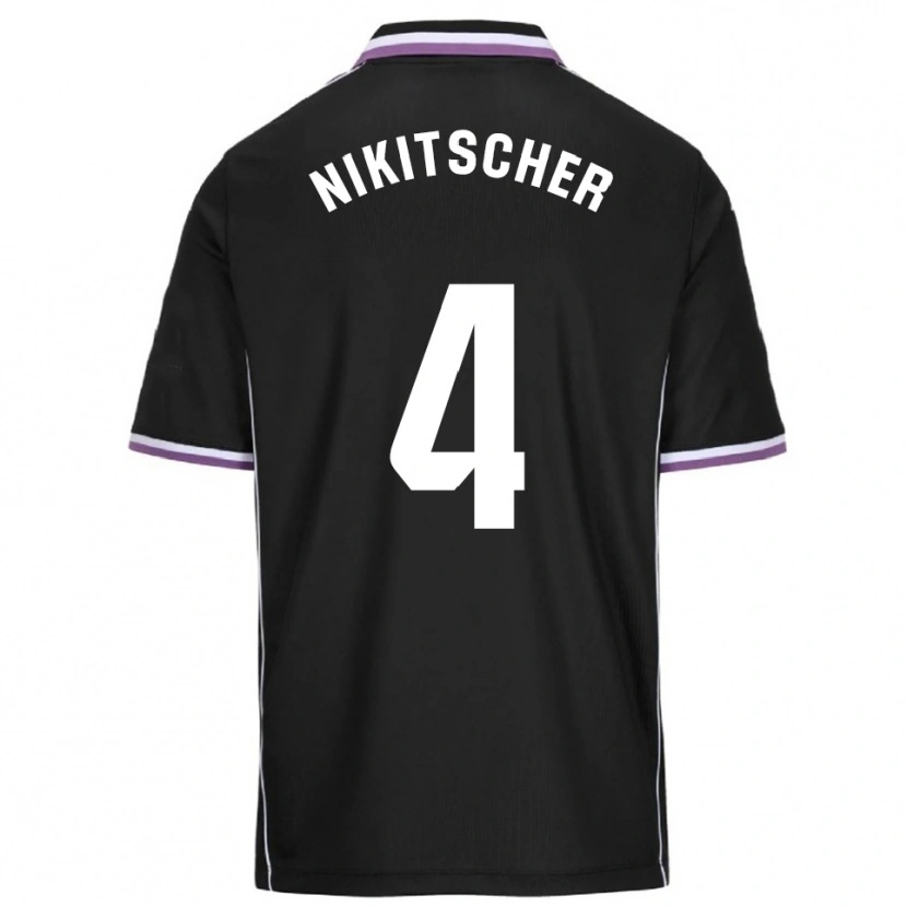 DanxenメンズTamás Nikitscher#4紫黒アウェイシャツ2025/26ジャージーユニフォーム
