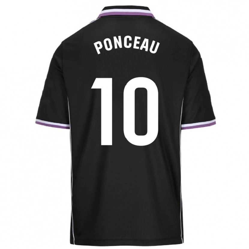 DanxenメンズJulien Ponceau#10紫黒アウェイシャツ2025/26ジャージーユニフォーム