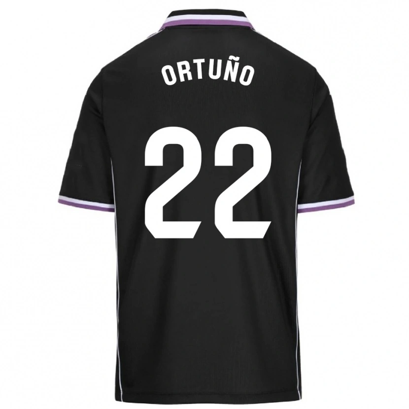 DanxenメンズFran Ortuño#22紫黒アウェイシャツ2025/26ジャージーユニフォーム